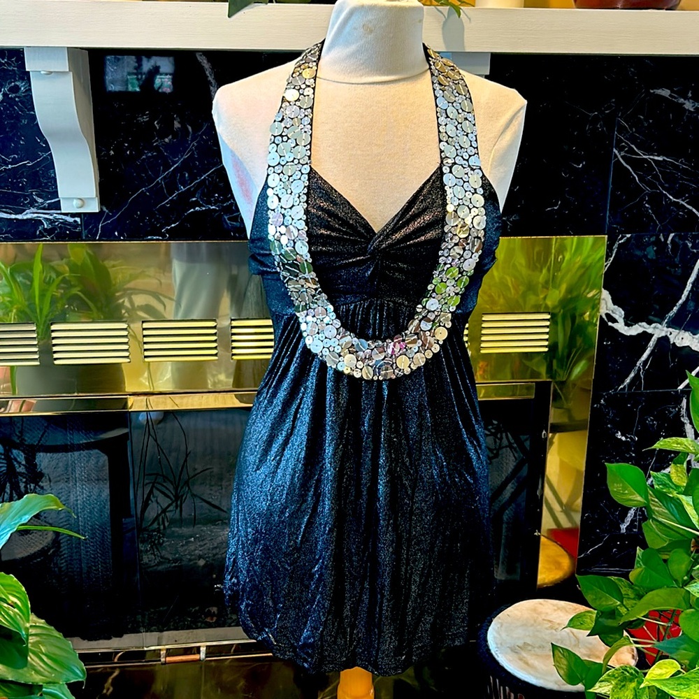 Black and silver top/dress